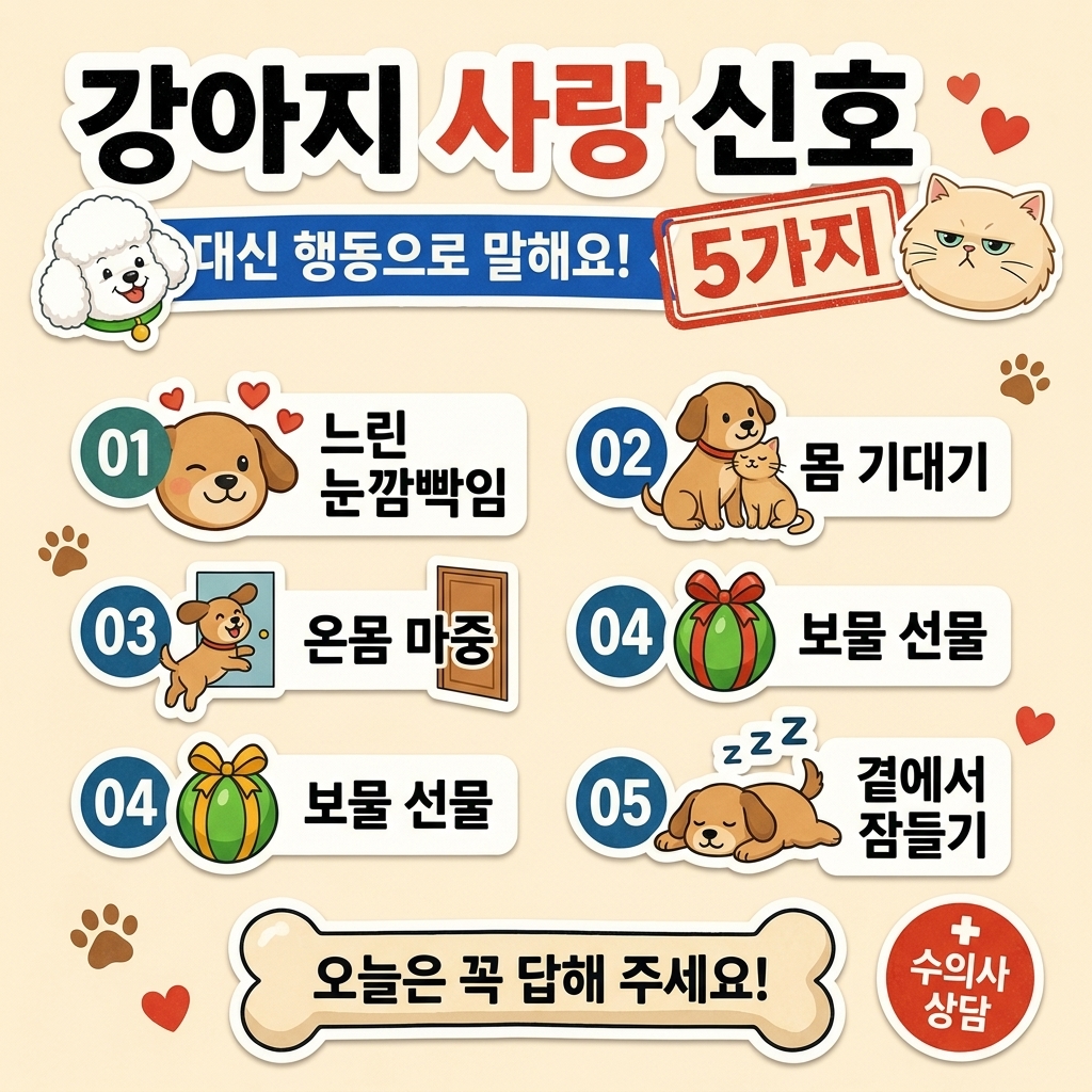 강아지가 주인을 사랑할 때 보이는 행동 5가지, 직접 관찰해보니 이렇습니다