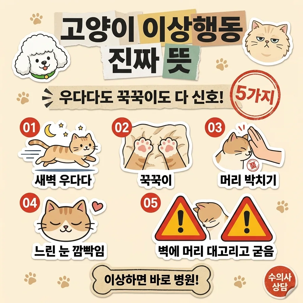 고양이 우다다·꾹꾹이의 진짜 의미와 위험 신호 구분법